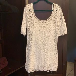 BB Dakota white lace dress